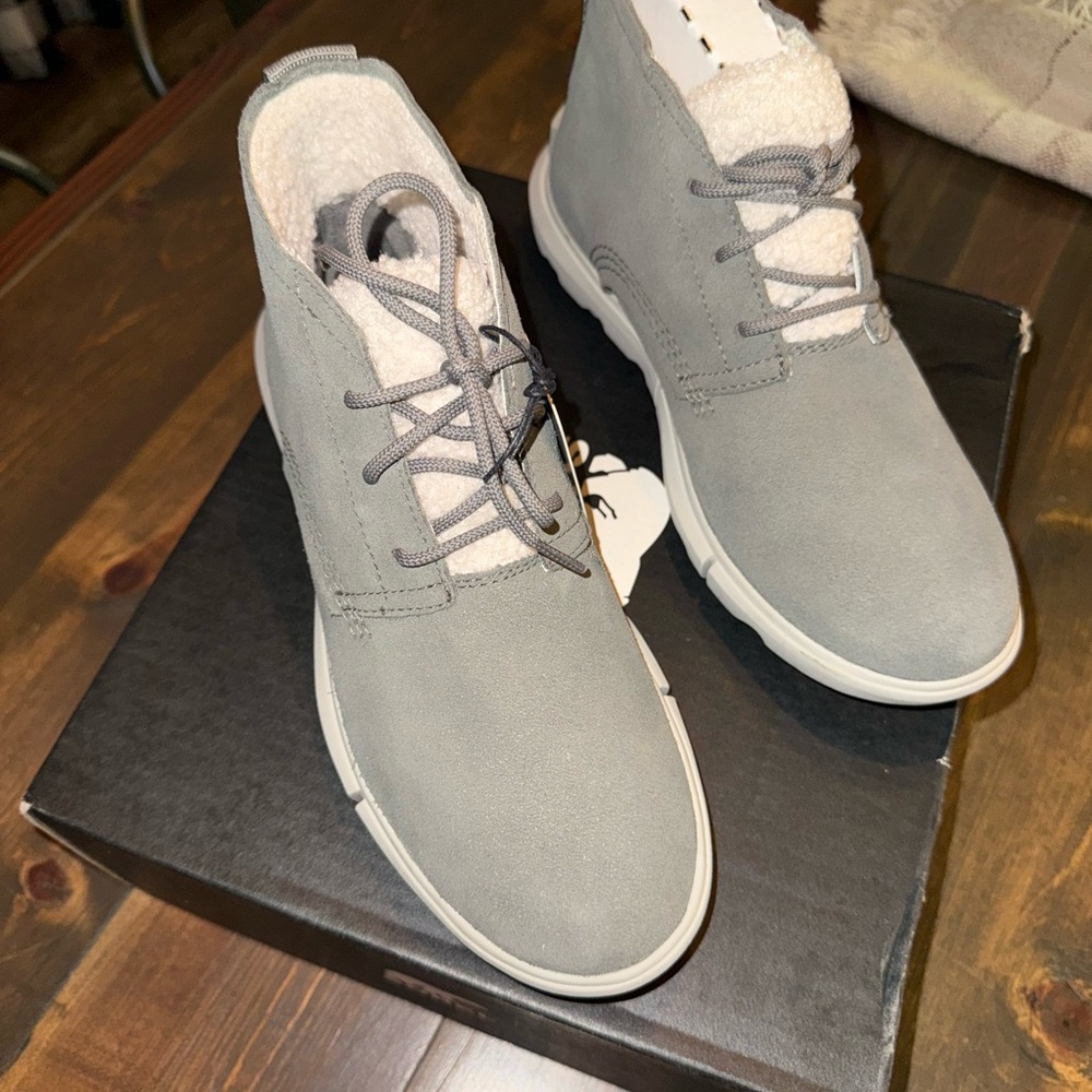 Sorel Gray Explorer Boots for Women